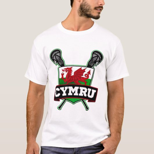 Wales Welsh Lacrosse T-shirt (Voorkant)