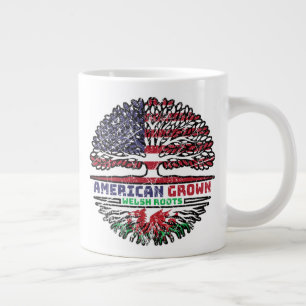 Wales Welsh US American USA United States Tree Extra Grote Beker