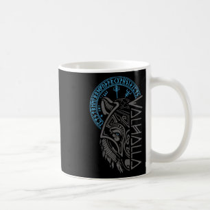 Walhalla Wolf Mask Odin Runes Norse Comp Viking Koffiemok