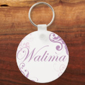 walima roze sleutelhanger (Voorkant)