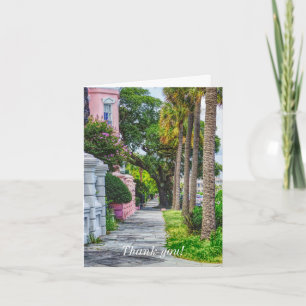 Walk Along Rainbow Row Dank u Bedankkaart