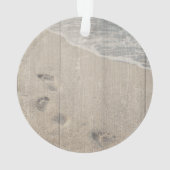 Walk Beside ons Memorial Acrylfoto Ornament (achterkant)