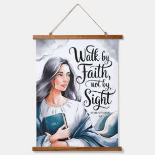 Walk By Faith Christelijke Vrouwen Muur Hangend Wandkleed