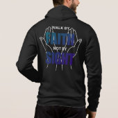 Walk by Faith Not by Sight Full-Zip Hoodie (Achterkant)