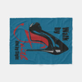 Walk By Faith Not By Sight Motivation Quotes  Fleece Deken (Voorkant (Horizontaal))