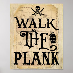 Walk de Plank Poster
