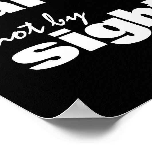 WALK DOOR FAITOR NIET GEZIEN POSTER (Hoek)