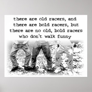 Walk Funny Dirt Bike Motocross Poster