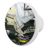 Walk Home door Antiquity, Jerusalem Keramische Knop (Rechts)