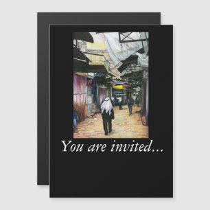 Walk Home door Antiquity, Jerusalem Magnetische Uitnodiging