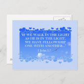 WALK IN DE    LIGHTPostcard Briefkaart (Voorkant / Achterkant)