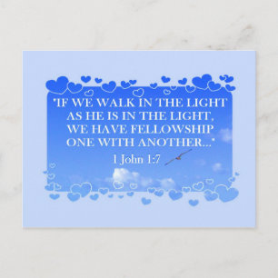 WALK IN DE    LIGHTPostcard Briefkaart
