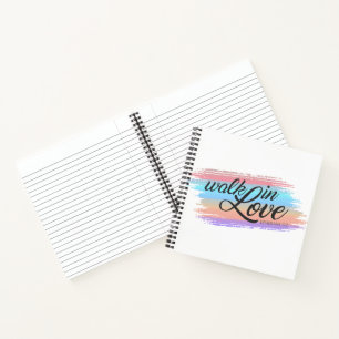 Walk in Love Bible Quote Valentijn Notitieboek