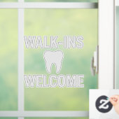 WALK-INS WELKOM Dental Office Window Decal (Huis)