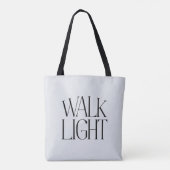 "Walk Light" Tote Tas (Achterkant)