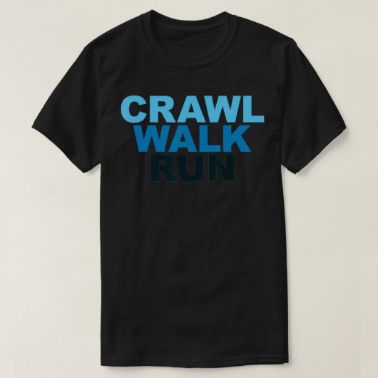 Walk Run Sport Marathon Runners T-shirt (Design voorkant)