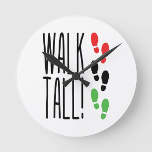 Walk Tall Ronde Klok