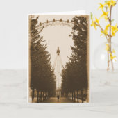 Walk the Line - London Eye - Carte de voeux (Fleur jaune)