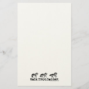 Walk Trot Canter Briefpapier