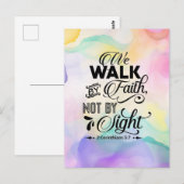 Walk van Faith Briefkaart (Voorkant / Achterkant)