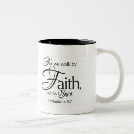 Walk van Faith Tweekleurige Koffiemok (Rechts)