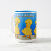 WALK ZOALS EEN EENVOUDIG, MOK, HET KAN EEN EENVOUD TWEEKLEURIGE KOFFIEMOK (Voorkant links)