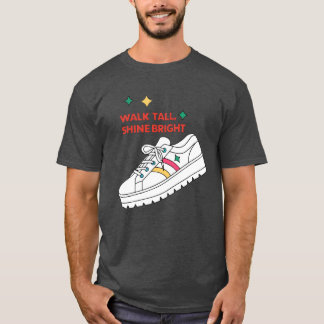 Walkall Shine Bright Platform Schoen 70s vriend T-shirt