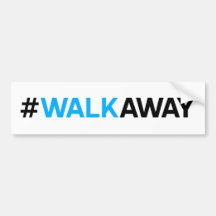 #WalkAway Bumpersticker ( kleur)