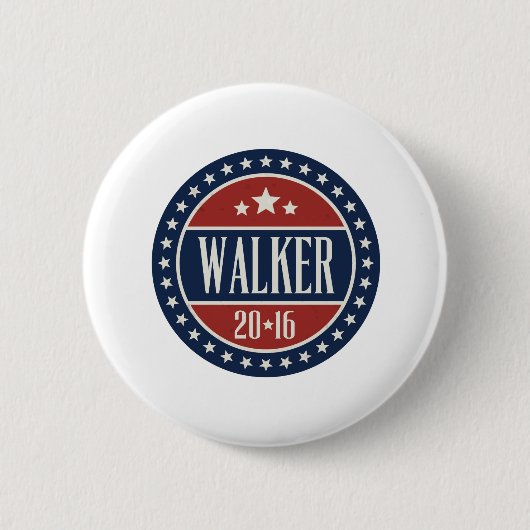 Walker 2016 Badge Stars and Circles Ronde Button 5,7 Cm (Voorkant)