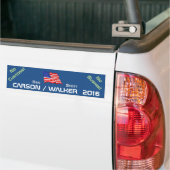 WALKER 2016 - geen klintons op struiken Bumpersticker (Op Truck)
