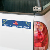 WALKER 2016 - geen klintons op struiken Bumpersticker (Op Truck)