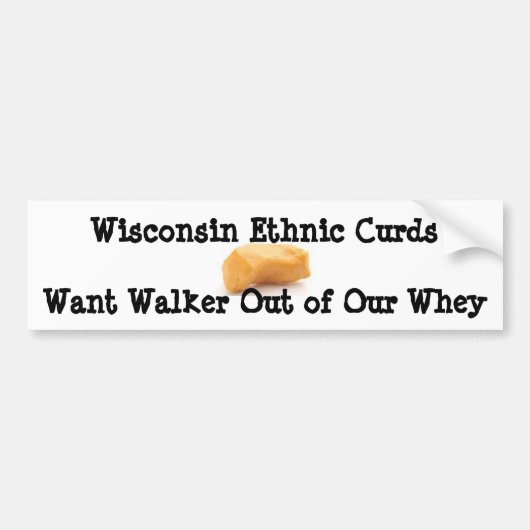 Walker Curds & Whey Bumpersticker (Voorkant)
