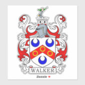 Walker Family Crest Sticker (Vel)