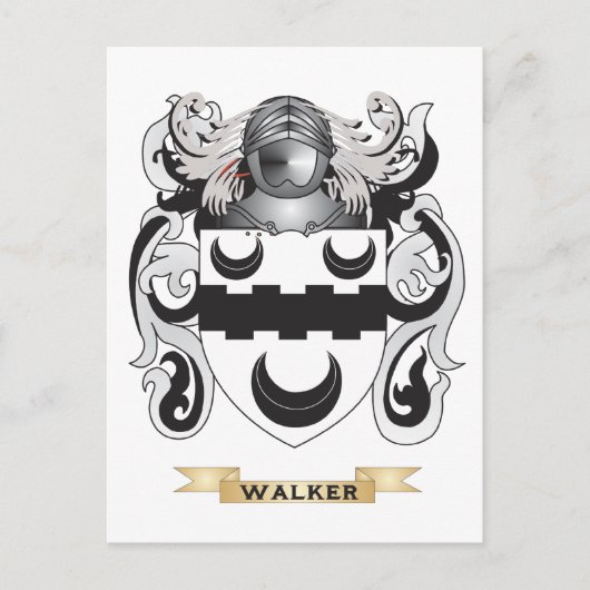 Walker Family Crest (wapen) Briefkaart (Voorkant)