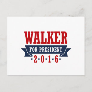 Walker For President 2016 Certified Ribbon Briefkaart