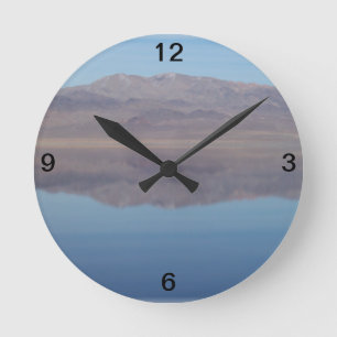 Walker Lake Mirror Afbeelding Ronde Klok