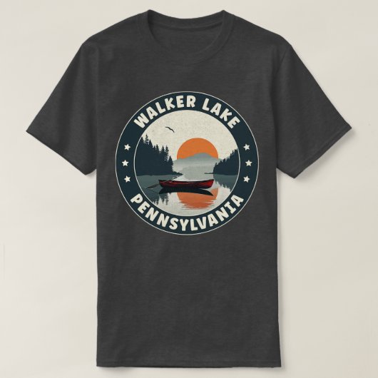 Walker Lake Pennsylvania Sunset T-shirt (Design voorkant)