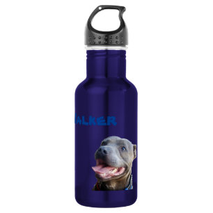 Walker Name with Staffy Bull Terrier, Water Bottle Waterfles