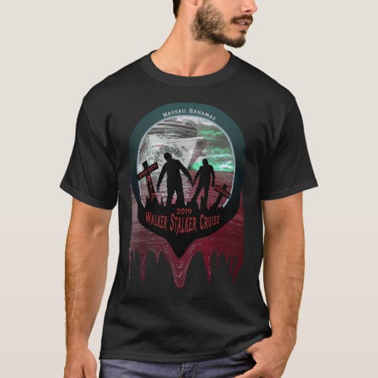 Walker Stalker Cruise 2019 Mannen T-shirt (Voorkant)