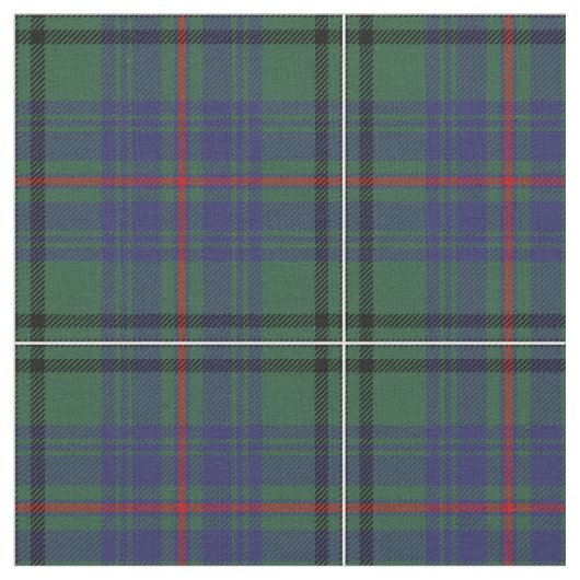 Walker Tartan Print Stof (Close Up)