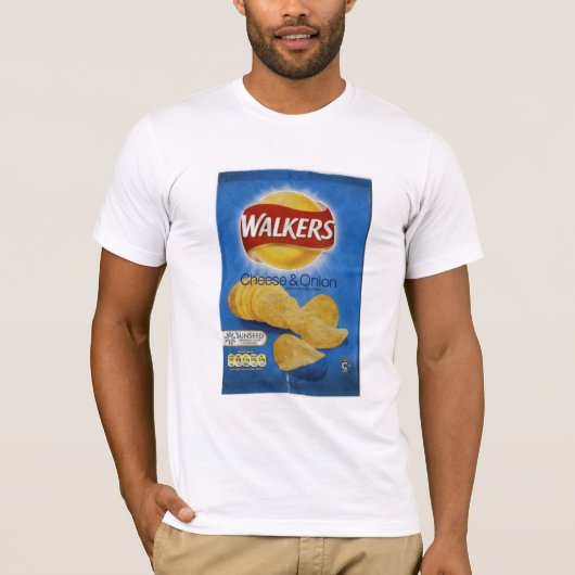 Walkers Cheese & Onion Crisps T-shirt (Voorkant)