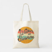 Walkin op Sunshine Retro Tote Bag (Achterkant)