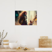 Walking Banjo Poster (Keuken)