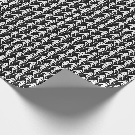 Walking Bigfoot - Smiling Sasquatch Grappige Crypt Cadeaupapier (Hoek)