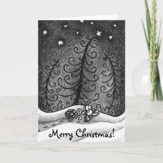 Walking Bunny Feestdagen Kaart