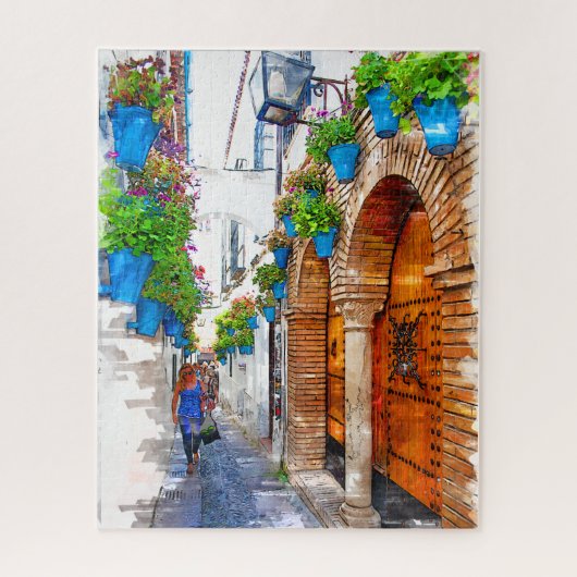 Walking Cordoba's Alley - Spanje Legpuzzel (Verticaal)