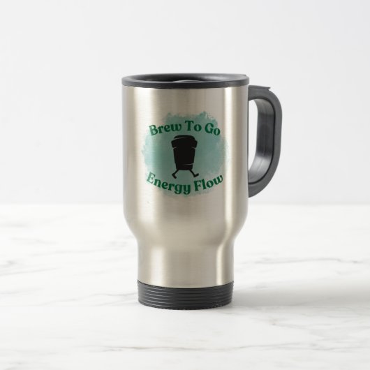 Walking Cup Brew To Go Energy Flow Travel Mug (Devant droit)