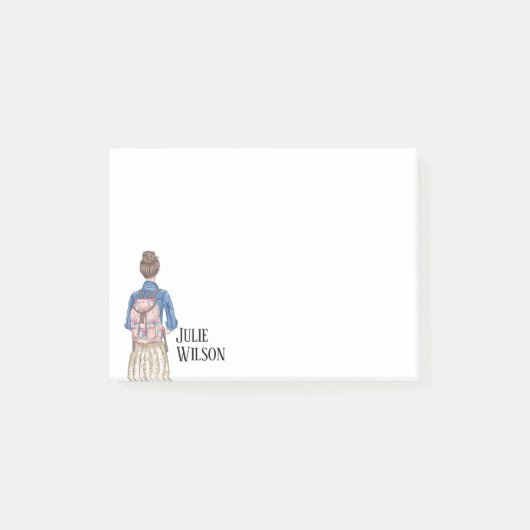 Walking Girl Post-it® Notes (Voorkant)