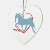 Walking Horse Lover Keramisch Ornament (Links)