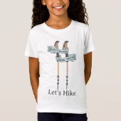 walking is the best medic Hippocrates hiking pulse T-shirt (Voorkant)